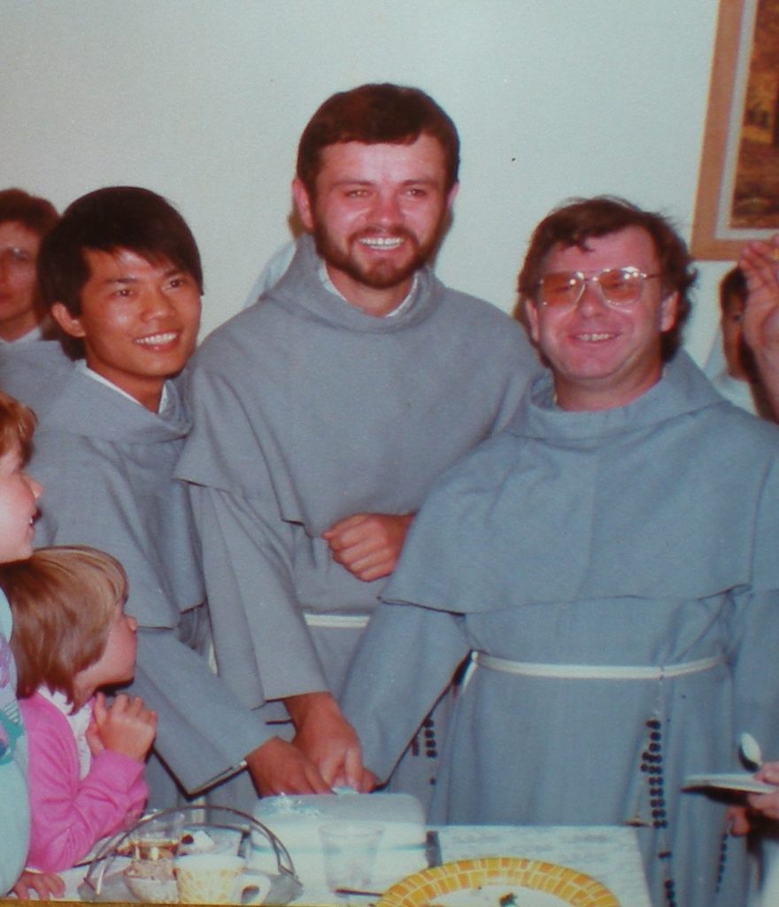 Bishop Vincent with Kellyville Franciscan Friars. Photo supplied