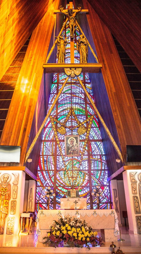 The interior of the beautiful Our Lady of Czestochowa, Queen of Poland Catholic Church in Marayong. Photo: Elizabeth McFarlane. 