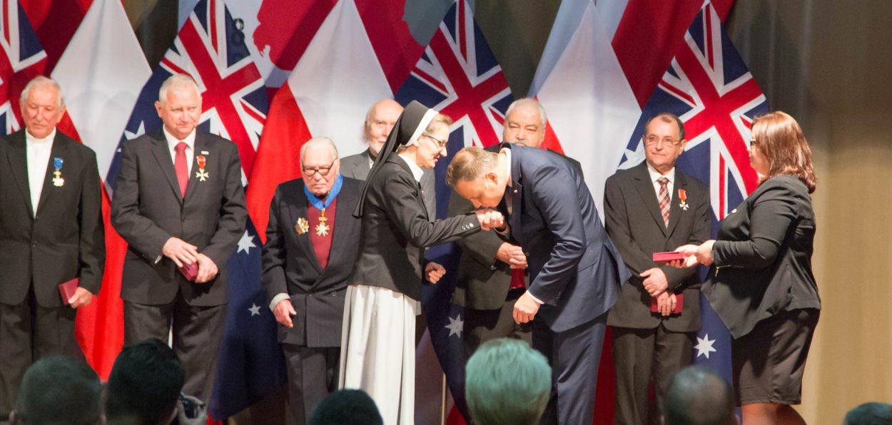 Polish President in Marayong Catholicism is the foundation of our