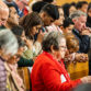 Members of the faithful are seen in prayer at Mass