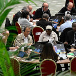 At the synod forum on bishops’ role, even the bishops had to stand in line