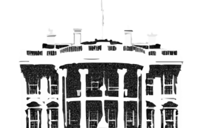 White House in black and white render. Image: Pixabay.