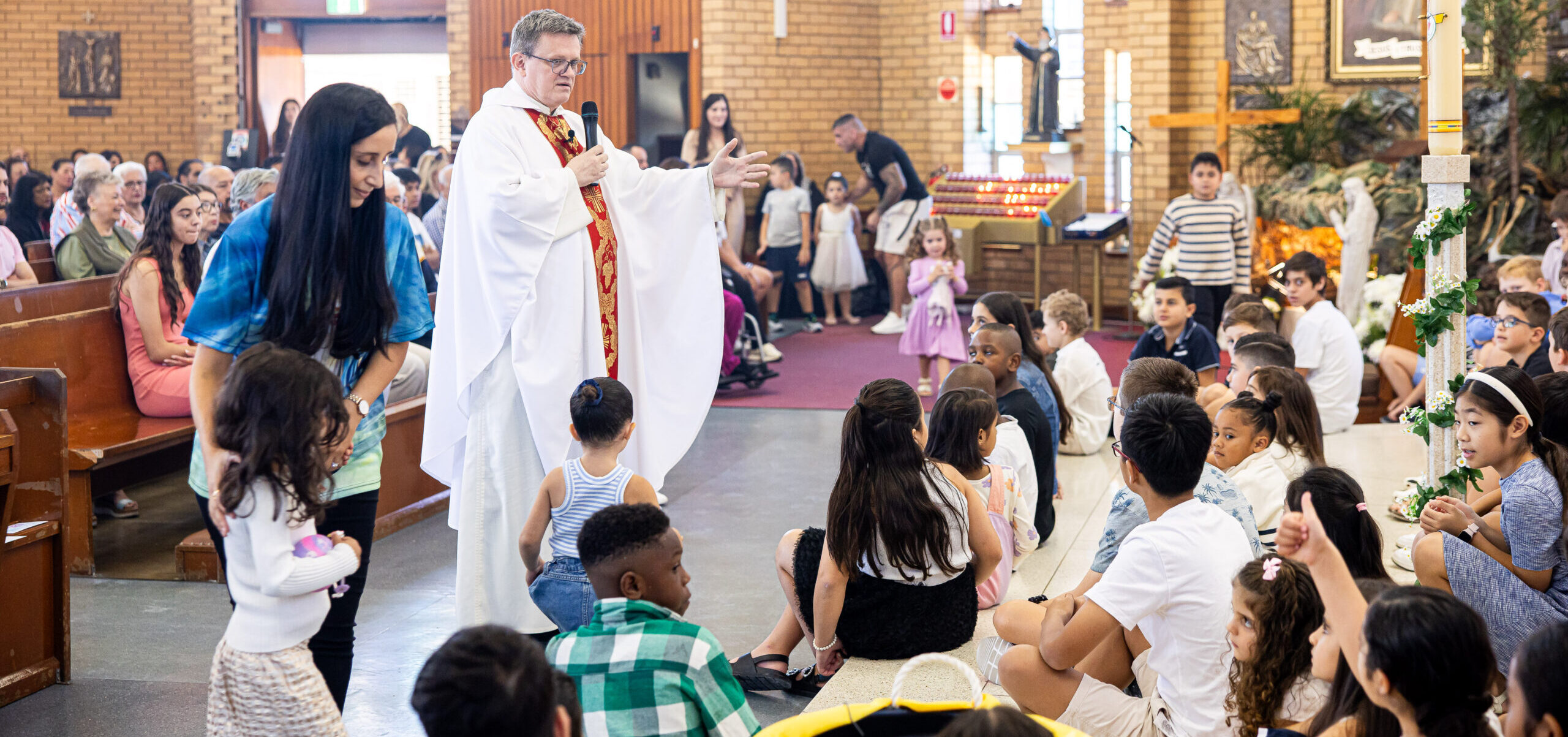 Children take centre stage at St Margaret Mary’s Parish Easter Sunday Mass