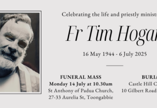 Funeral details of Fr Tim Hogan. Photo: supplied.