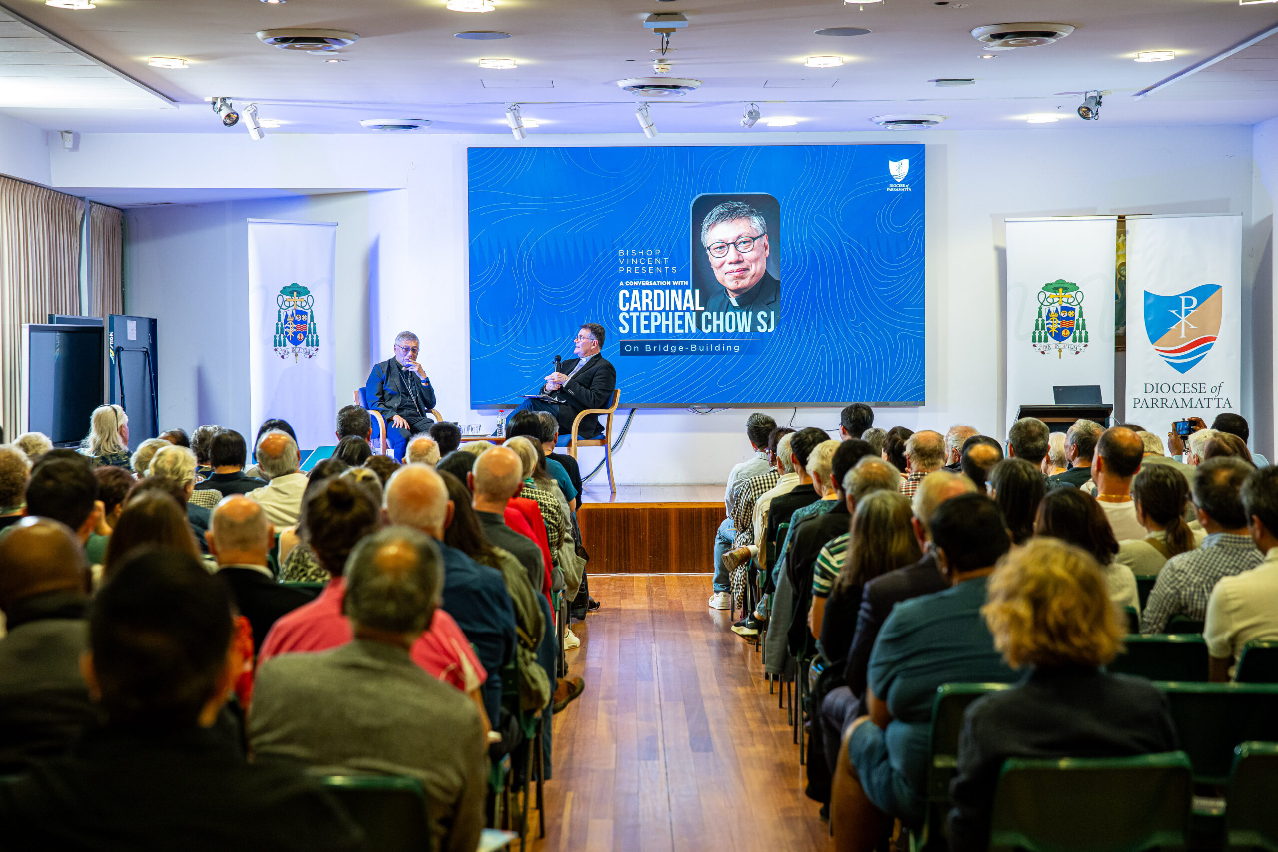 Bishop Vincent Presents... A conversation with Cardinal Chow SJ. Image: Alphonsus Fok/Diocese of Parramatta.