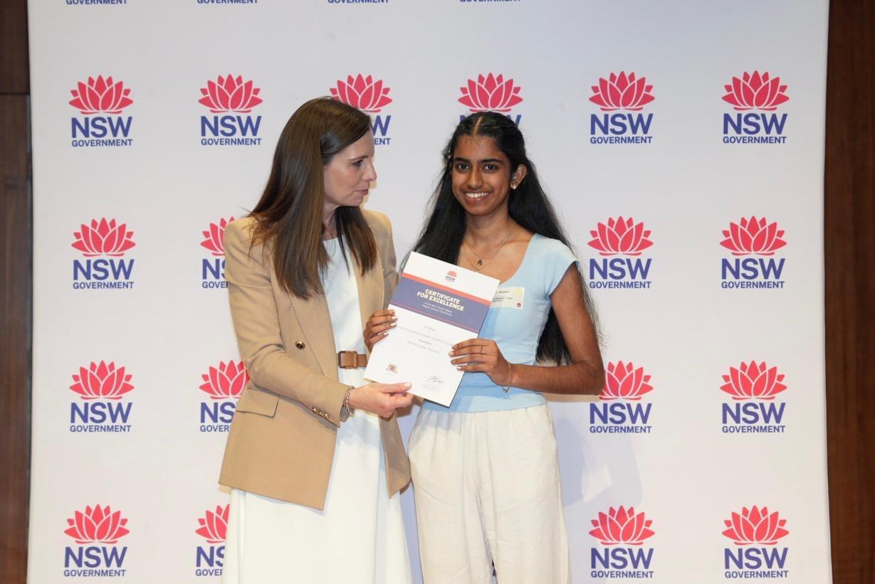 Nishika Talusani from Caroline Chisholm College, Glenmore Park. Image: supplied/CSPD.