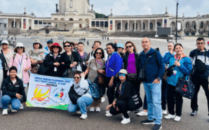 Pilgrims at the Basilica of Our Lady of Fatima. Image: supplied.