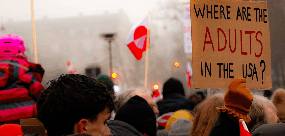 Hands off Greenland Protest against Donald Trump. Image: Jens Cederskjold/Wikimedia Commons.