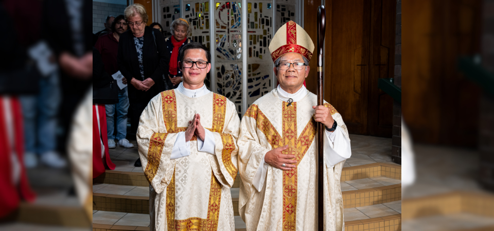 A coming home to ‘St Nicholas of Myra’: Seminarian Paul Tran ordained to the Diaconate on Anzac Day