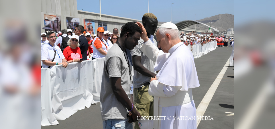 Pope Leo in Gran Canaria: ‘Human dignity has no passport’