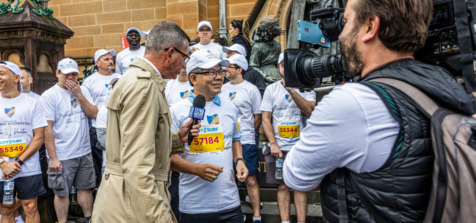 Bishop Vincent and seminarians hit the streets for City2Surf to inspire vocations