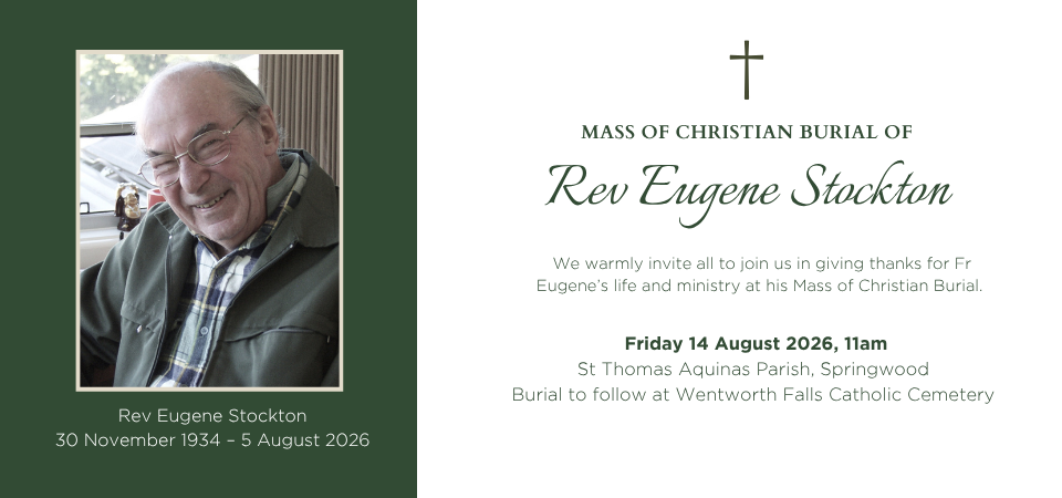 The death of our Blue Mountains Hermit, Fr Eugene Stockton