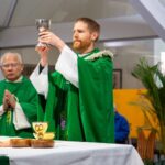 From storms to sunshine: Fr Matthew celebrates his first Mass at Holy Family